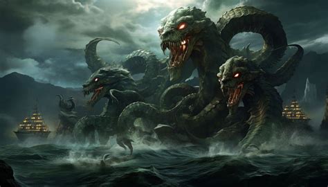 multiheaded mythical monster|Hydra – The Greek Monster With Nine Heads